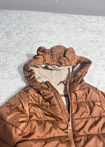 Kahverengi Erkek Çocuk Kapüşonlu Mont - Görsel 2