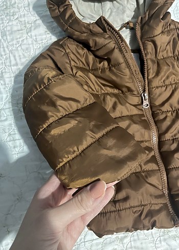 Kahverengi Erkek Çocuk Kapüşonlu Mont - Görsel 3