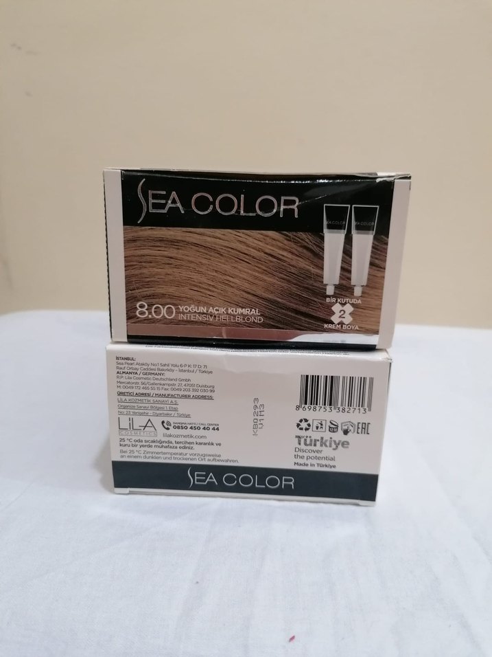 Sea Color 8.00 Açık Kumral Krem Saç Boyası - Görsel 5
