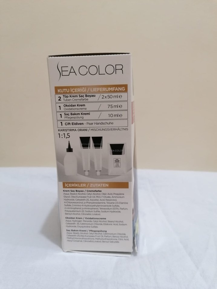 Sea Color 8.00 Saç Boyası - Krem Formül - Görsel 4