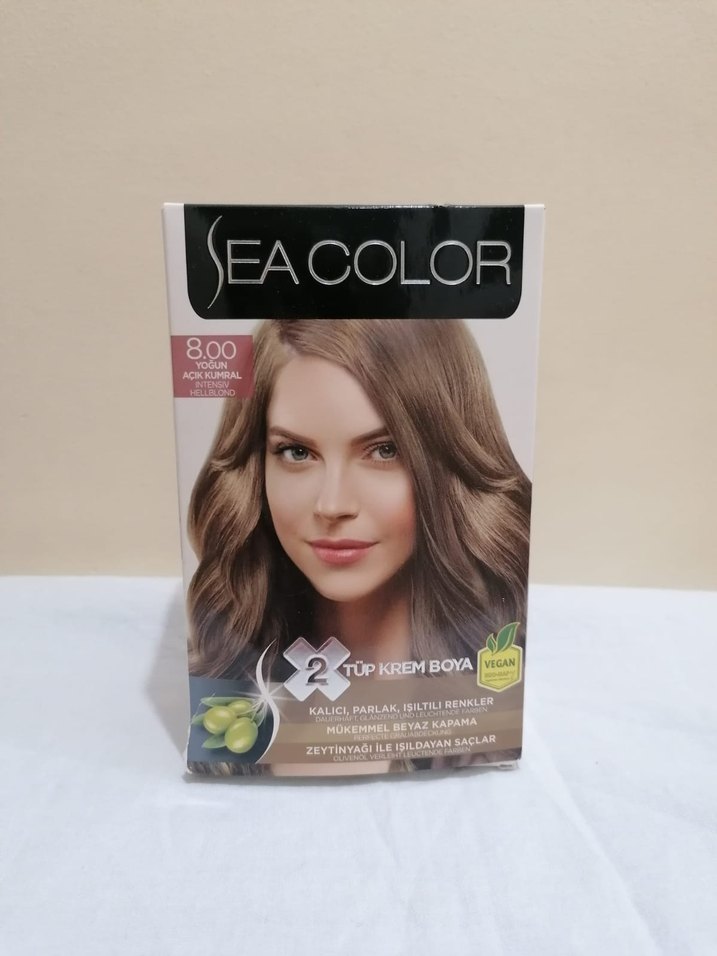 Sea Color Saç Boyası 8.00 açık kumral - Görsel 2