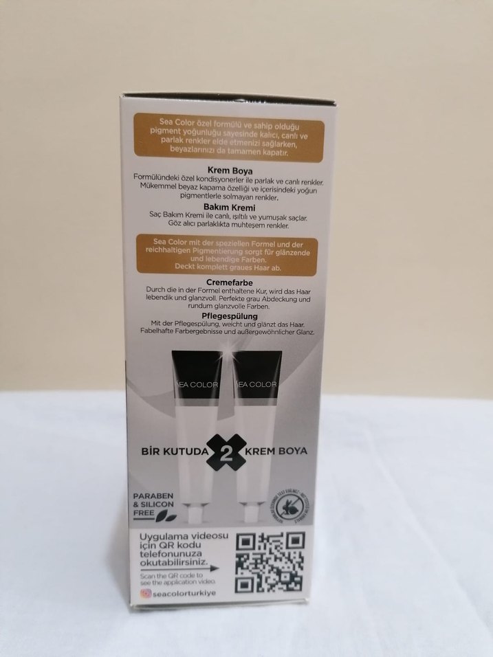 Sea Color Saç Boyası 8.00 açık kumral - Görsel 5