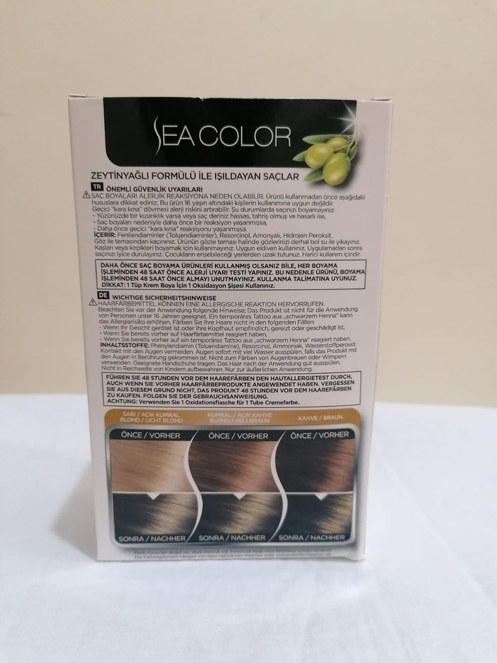 Sea Color Saç Boyası 8.00 açık kumral - Görsel 3