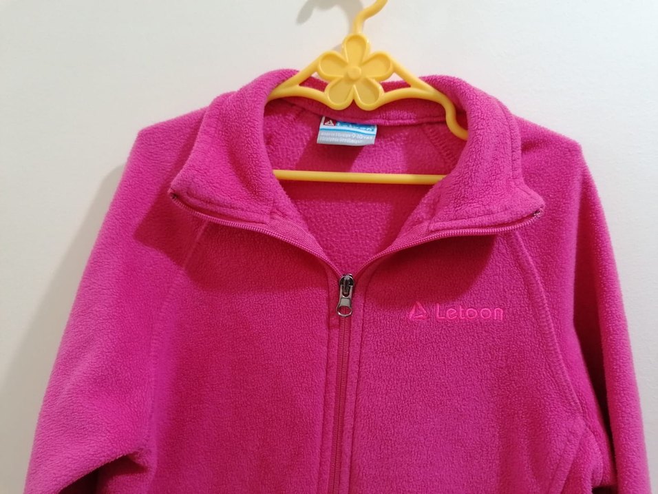 Kız çocuk polar hırka sweatshirt - Görsel 4