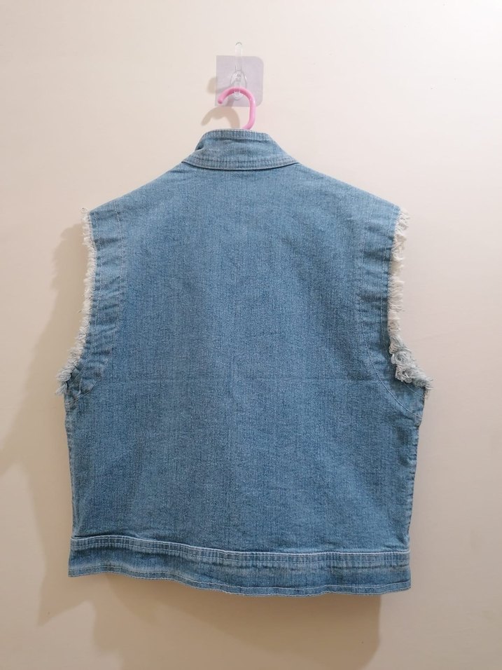 Kız Çocuk Kot Yelek - Görsel 2