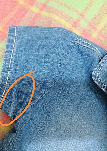 Kısa Kollu Denim Ceket - Görsel 6