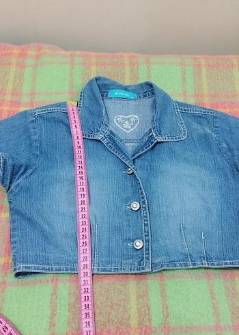 Kısa Kollu Denim Ceket - Görsel 5