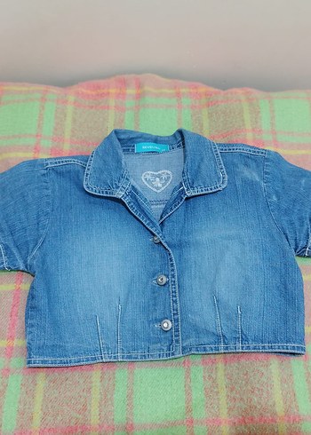 Kısa Kollu Denim Ceket - Görsel 12