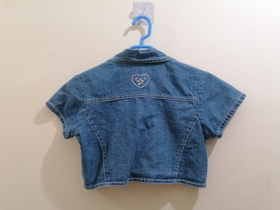 Kısa Kollu Denim Ceket - Görsel 2