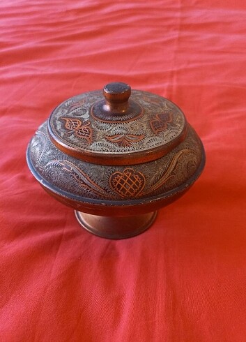 Nostaljik bakır şekerlik  - Görsel 5