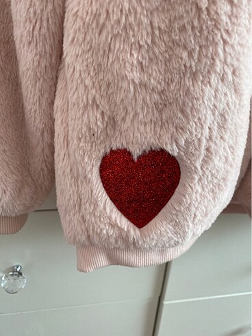 11-12 Yaş Beden Peluş mont