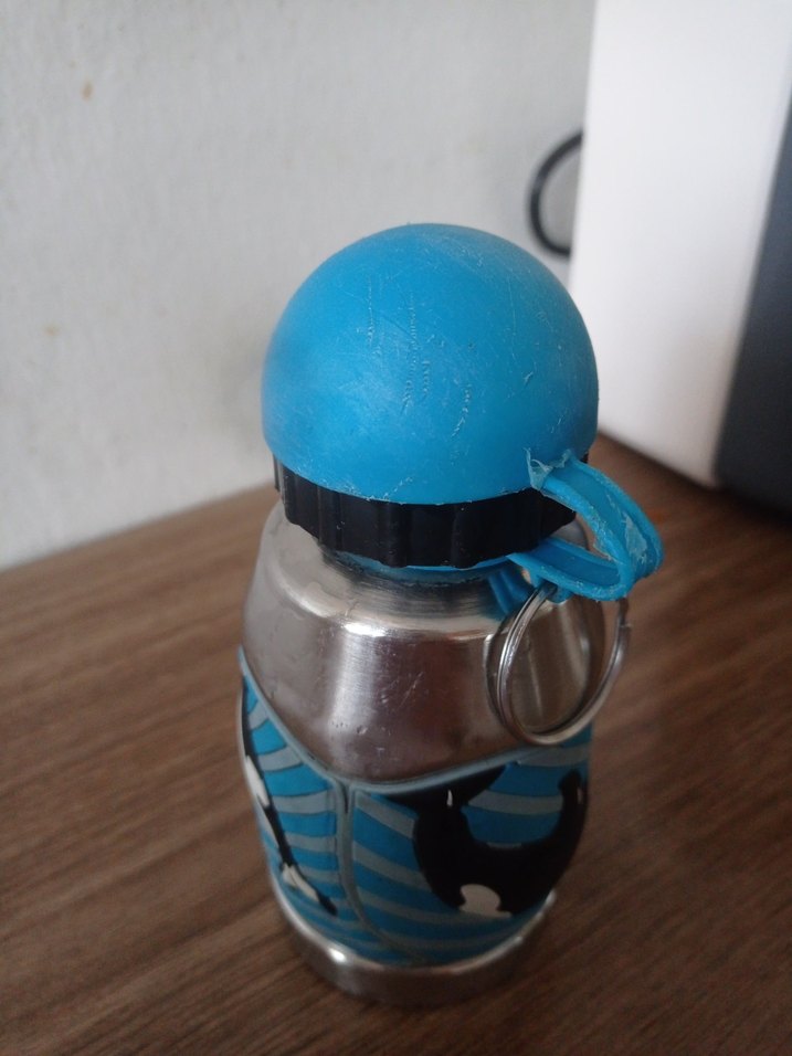 Çocuklar için Mavi Termos Matara - Görsel 2