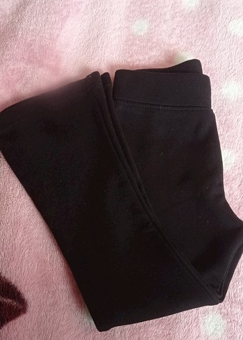 Kız Çocuk Siyah İspanyol paça pantolon - Görsel 2