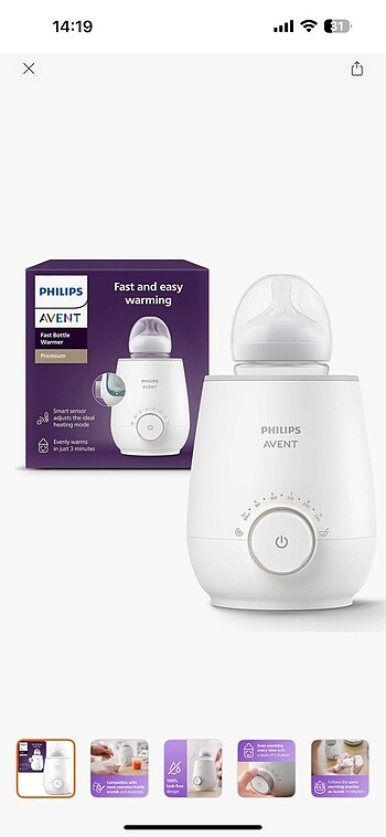 Philips Avent SCF358/00 Biberon Isitici