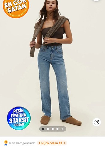 Stradivarius Stradivarius D98 Regular Fit Kadın Denim Jean