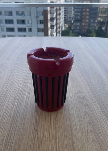 Kırmızı Renkli Çok Bölmeli Çatal Kaşık Tutucu