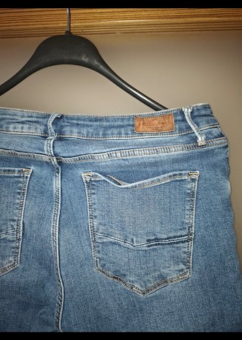 Mavi Normal Boy Kadın Kot Pantolon - Görsel 5