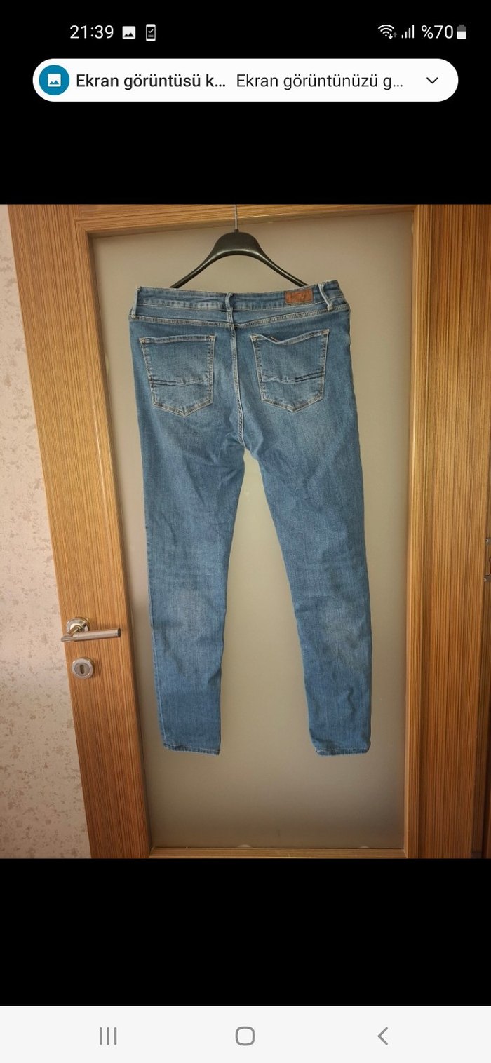 Mavi Normal Boy Kadın Kot Pantolon - Görsel 2