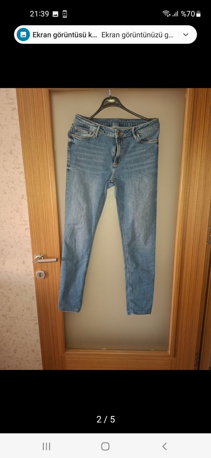 Mavi Normal Boy Kadın Kot Pantolon - Görsel 3