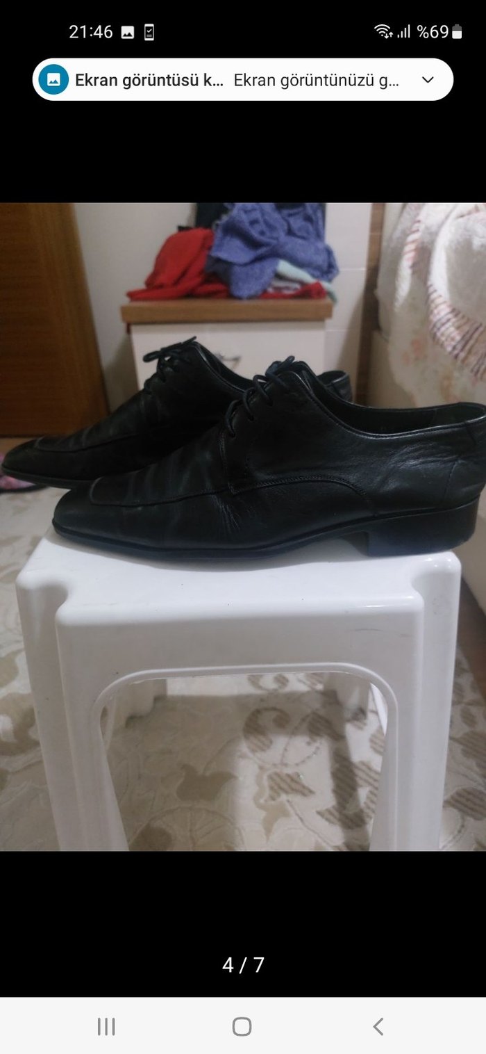 Siyah Klasik Erkek İş Ayakkabısı - Görsel 4