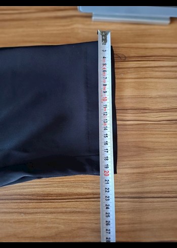 Siyah Kemerli Kadın Kumaş Pantolon - Görsel 7