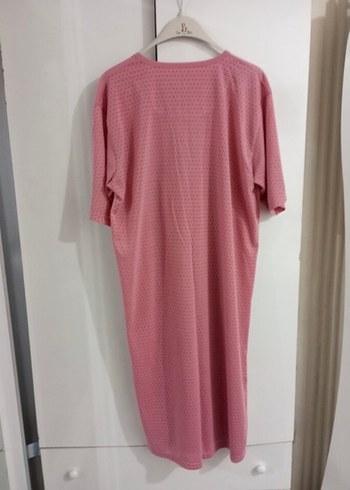xl Beden pembe Renk Pembe Uzun Kollu Kadın Gecelik