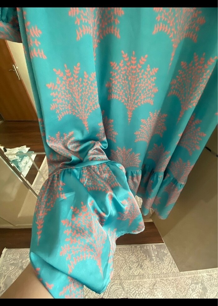 Tesettür fushya marka elbise - Görsel 4