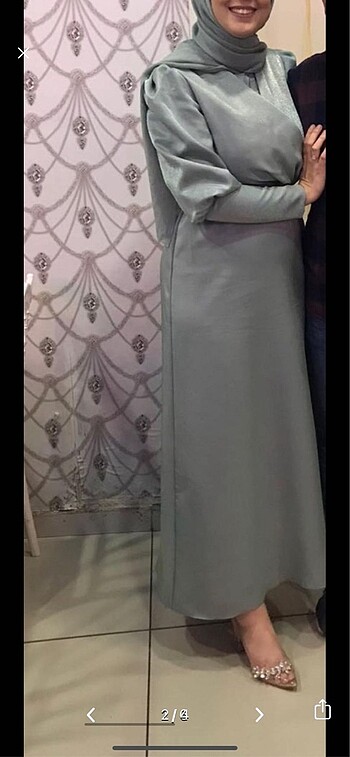 Tesettür abiye elbise - Görsel 2