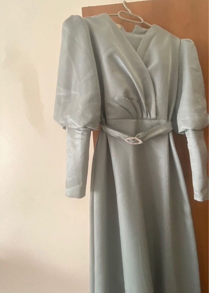 Tesettür abiye elbise - Görsel 3