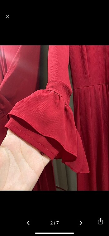 Tesettür abiye elbise - Görsel 2