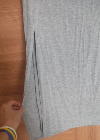 Gri  uzun  Etek Yırtmaçlı - Görsel 2