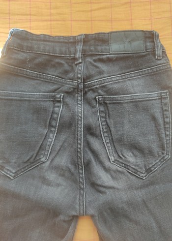 Zara Gri Baskılı Kadın Denim Pantolon - Görsel 3