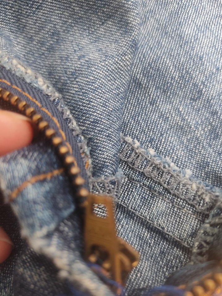 Mavi kot Midi Denim Etek - Görsel 3