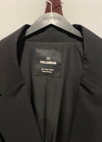 Pull and Bear Oversize Siyah Blazer Ceket