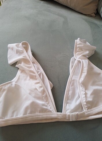 Yurtdışı bikini beyaz üst 42 beden yeni