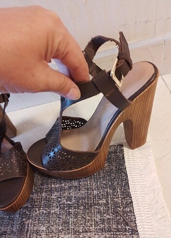 #Hotiç platform sandalet 38 numara yeni