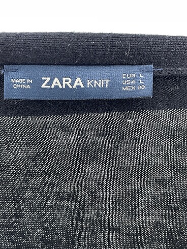 l Beden siyah Renk Zara Hırka %70 İndirimli.
