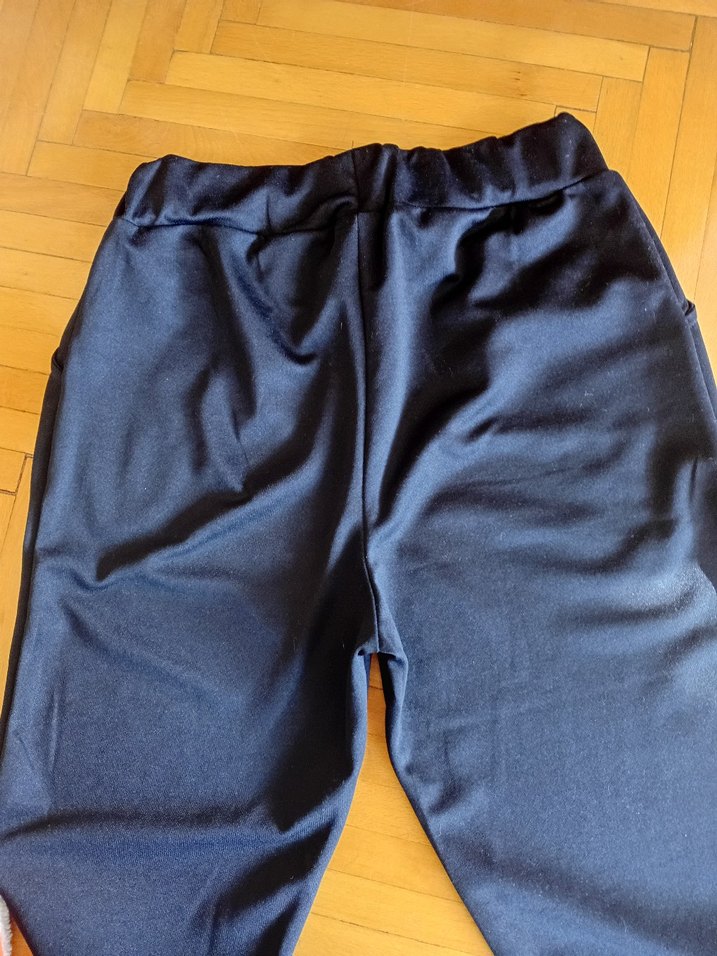 Siyah cepli, Pilili Kumaş Pantolon - Görsel 3