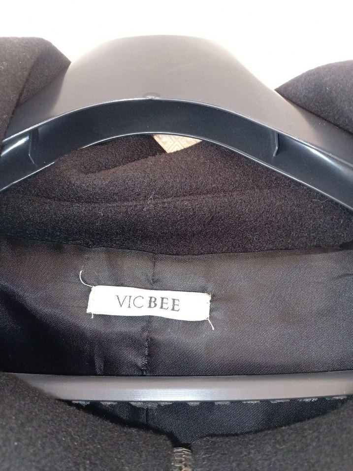 Fermuarlı Siyah Midi Kaşe Kaban - Görsel 3