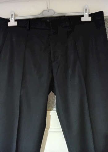 54 beden Siyah Regular Fit Erkek Pantolon - Görsel 2