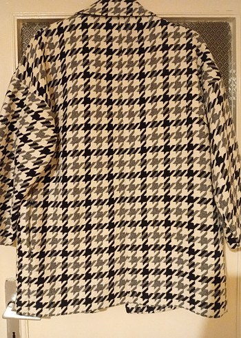 Düğmeli Gri Midi Kadın Kaban - Görsel 3