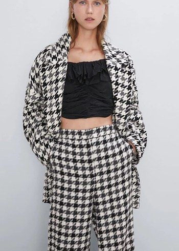 Düğmeli Gri Midi Kadın Kaban - Görsel 5