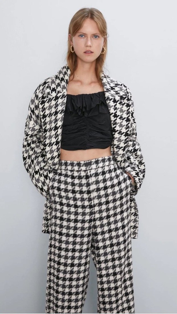 Düğmeli Gri Midi Kadın Kaban - Görsel 5