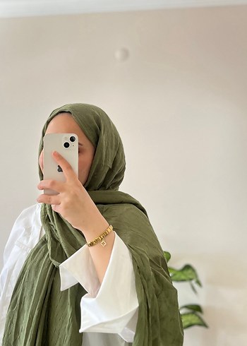 Su yeşili bambu şal