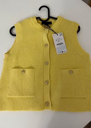 Sarı Triko Kadın Süveter - Görsel 4