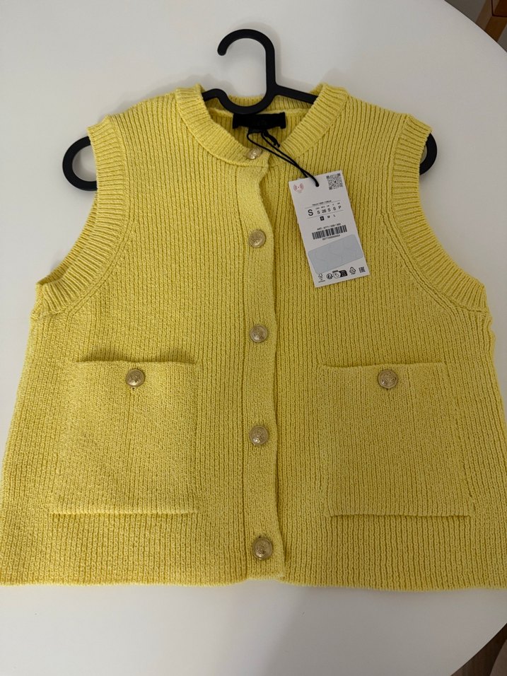 Sarı Triko Kadın Süveter - Görsel 4