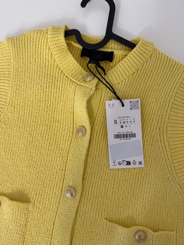Sarı Triko Kadın Süveter - Görsel 2