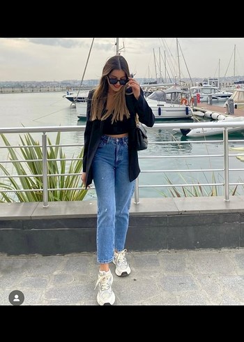 Stradivarius mom jean - Görsel 2