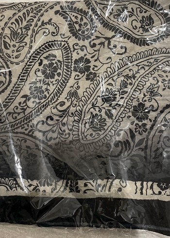 Gri Bohem Tarzı Kadın Şal - Görsel 2