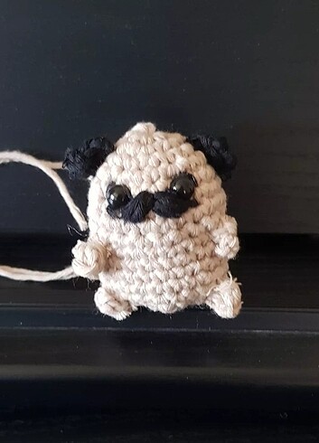 Mini pug amigurumi örgü crochet